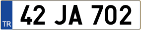 Trailer License Plate